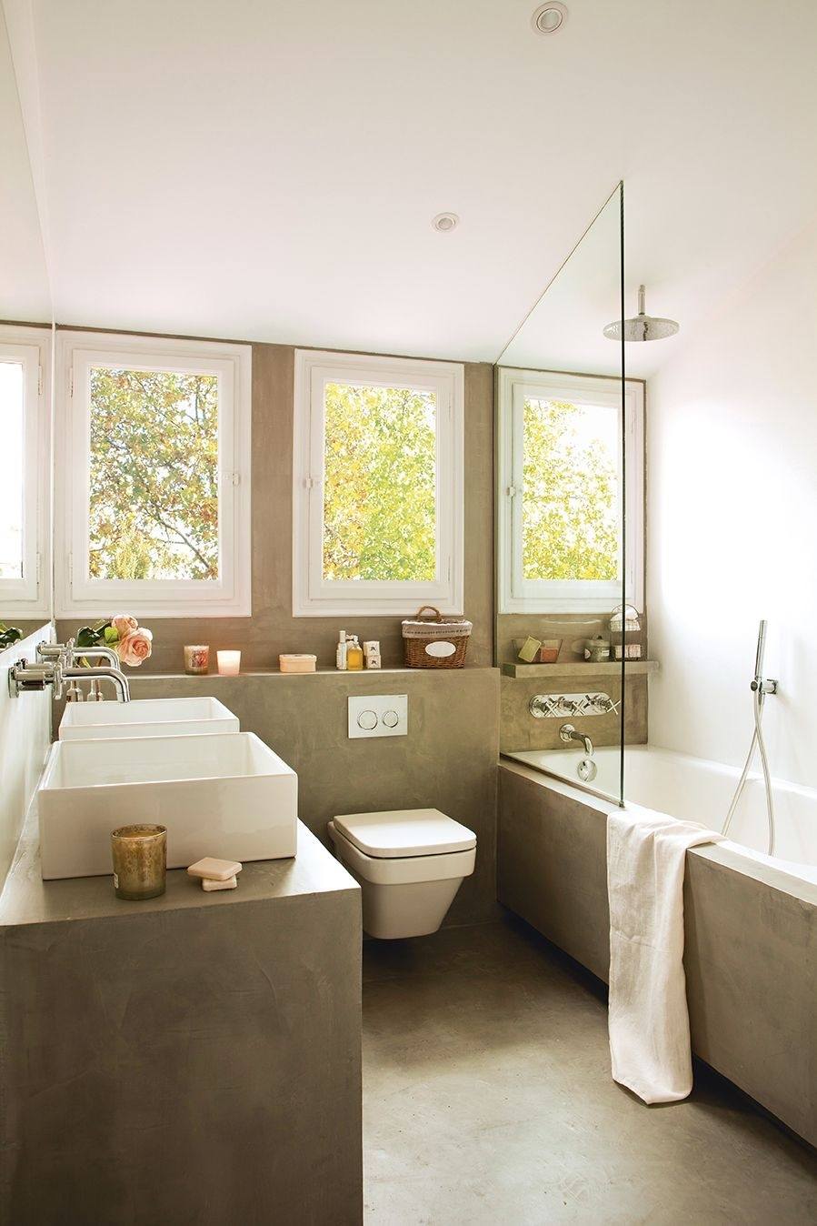 20 fotos de Decoración con Microcemento en el baño - BlogDecoraciones.com