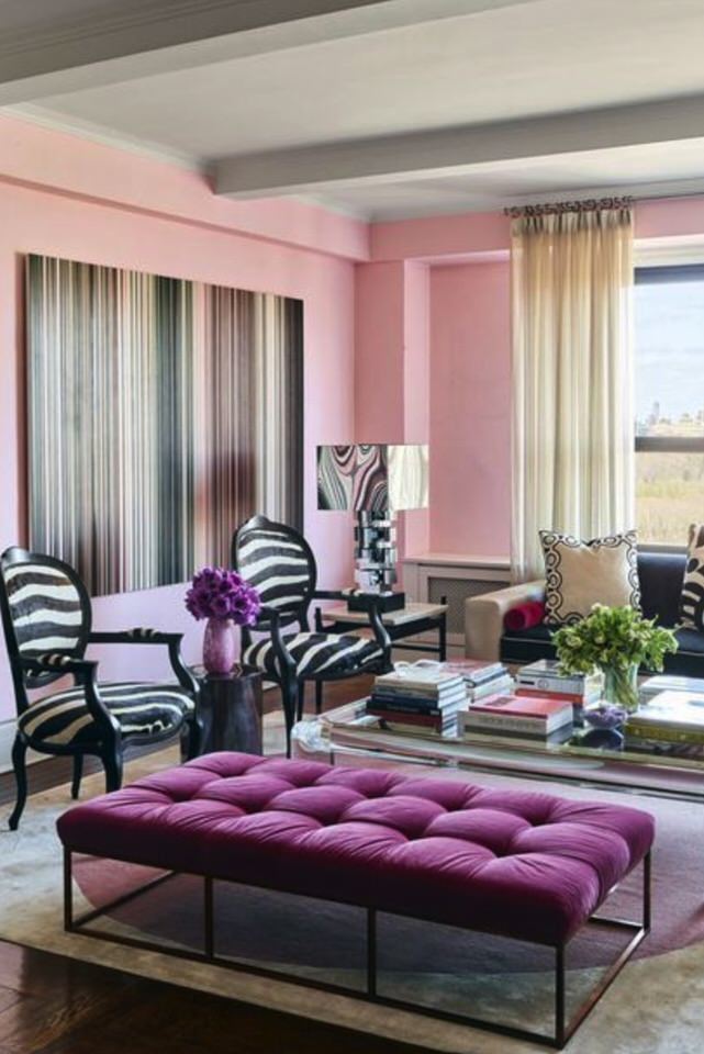 El color malva y lila para decorar las paredes: Fotos con ejemplos